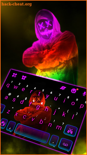 Color Purge Mask Keyboard Theme screenshot
