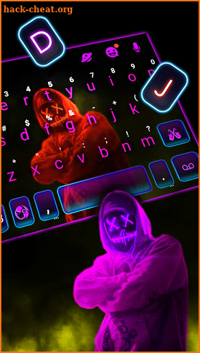 Color Purge Mask Keyboard Theme screenshot