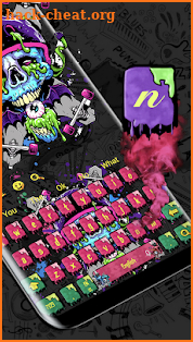 Color Reaper Graffiti Keyboard Theme screenshot