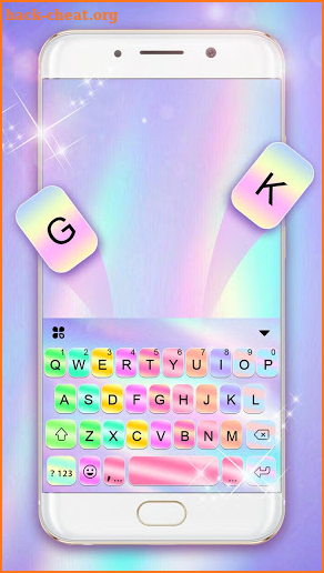 Color Sequin Keyboard Theme screenshot