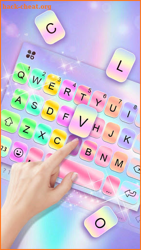 Color Sequin Keyboard Theme screenshot
