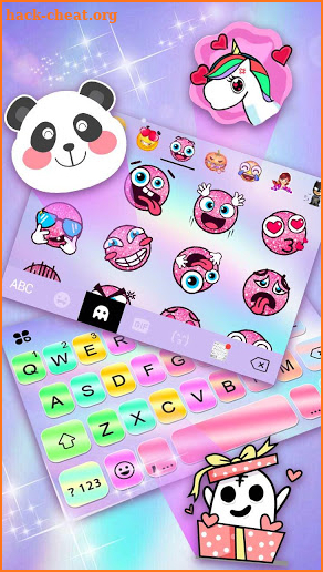 Color Sequin Keyboard Theme screenshot