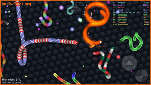 Color Snake Hit - Paint Worms Balls.IO screenshot