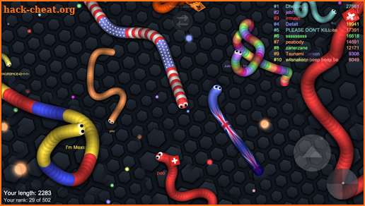 Color Snake Hit - Paint Worms Balls.IO screenshot