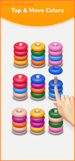 Color Sort 3D — Hoop Stack screenshot