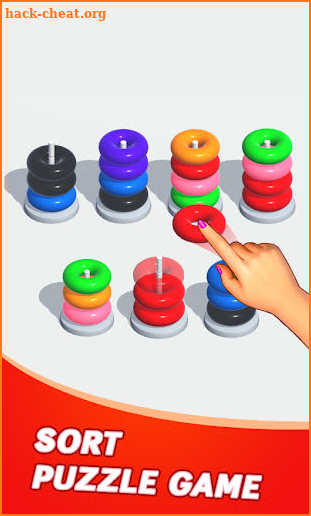 Color Sort Puzzle: Color Hoop Stack Puzzle screenshot