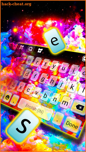 Color Splash Keyboard Background screenshot