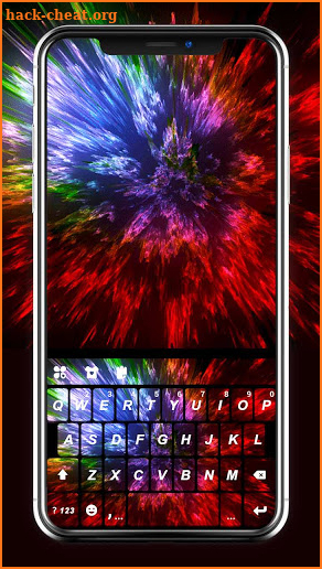 Color Splash Live Keyboard Background screenshot