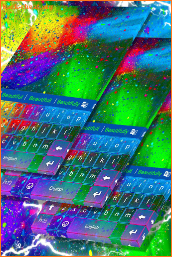 Color Storm Keyboard Theme screenshot