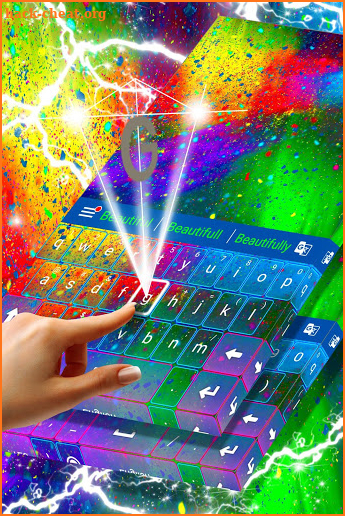 Color Storm Keyboard Theme screenshot
