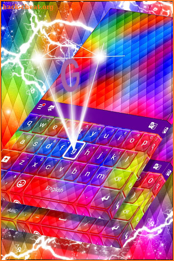 Color Tiles Keyboard Theme screenshot