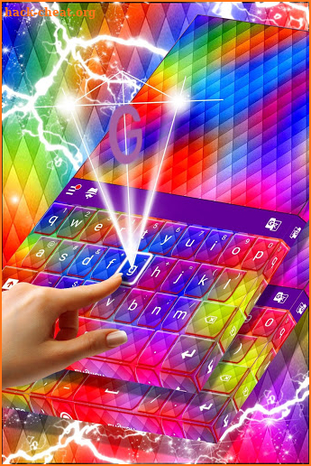 Color Tiles Keyboard Theme screenshot