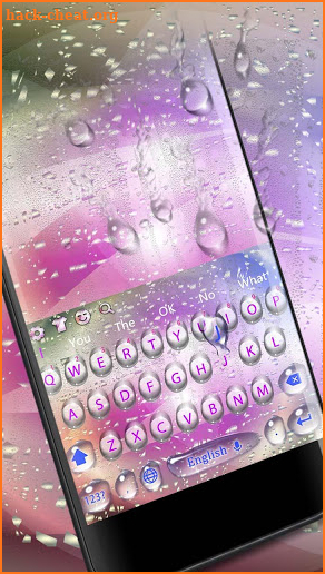 Color Water Drops Keyboard screenshot