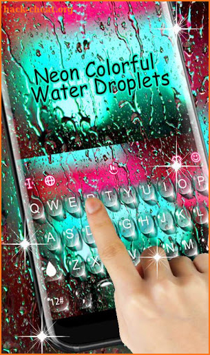 Color Water Drops Keyboard Theme screenshot