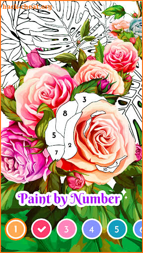 Color123 - color by number, paint coloring book screenshot