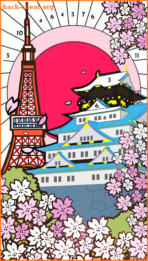 Color123 - color by number, paint coloring book screenshot