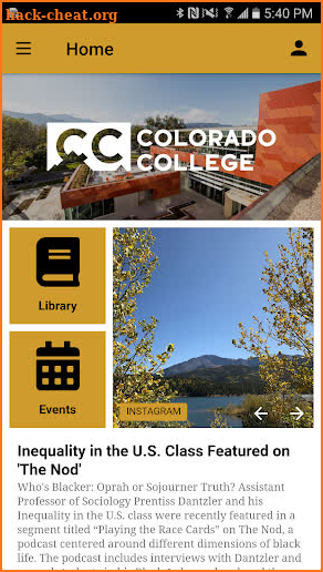 Colorado College screenshot