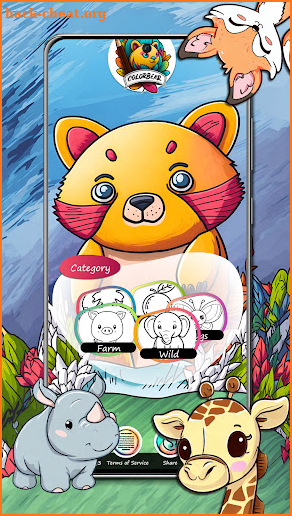 ColorBear - Kids Coloring Book screenshot