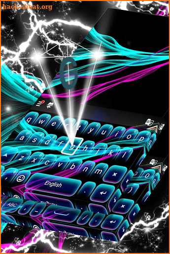 Colored Neon Vibes Keyboard screenshot