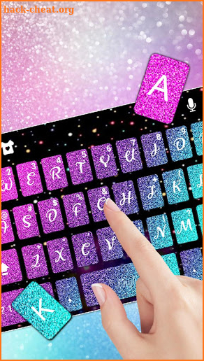 Colorful 3d Galaxy Keyboard Theme screenshot