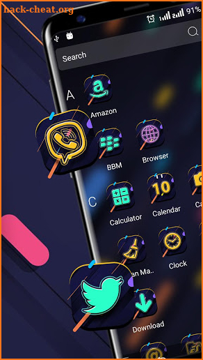 Colorful Abstract Launcher Theme screenshot