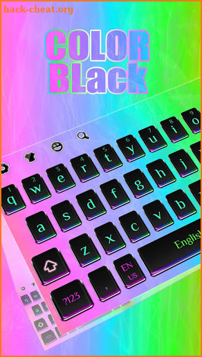 Colorful Black Keyboard screenshot