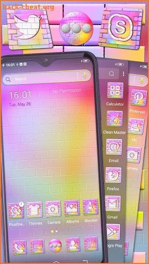 Colorful Bricks Launcher Theme screenshot