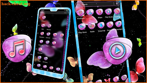 Colorful Butterfly Launcher Theme screenshot
