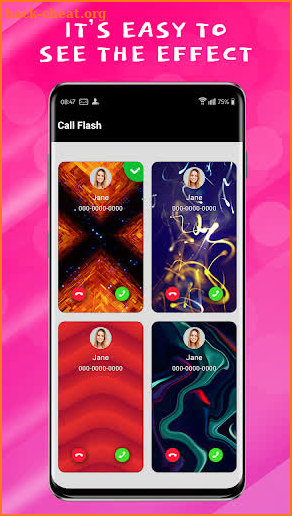 Colorful Call Screen & Phone Flash screenshot