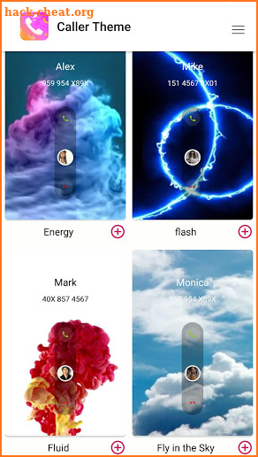 Colorful Call Screen Themes screenshot
