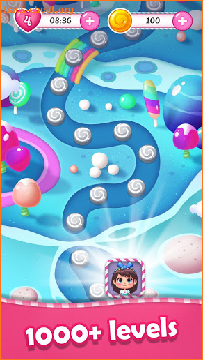 Colorful candy saga - A refreshing match-3 game screenshot