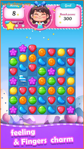 Colorful candy saga - A refreshing match-3 game screenshot