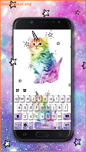 Colorful Cat Keyboard Theme screenshot