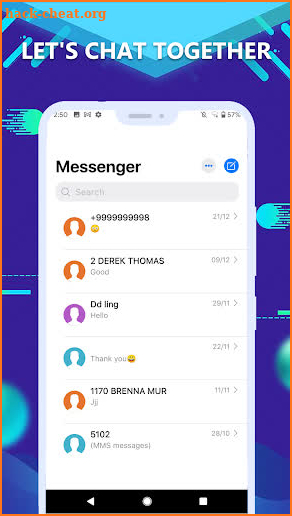 Colorful Chat Message screenshot