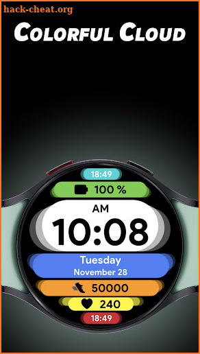 Colorful Cloud - Watch face screenshot