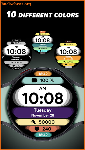 Colorful Cloud - Watch face screenshot