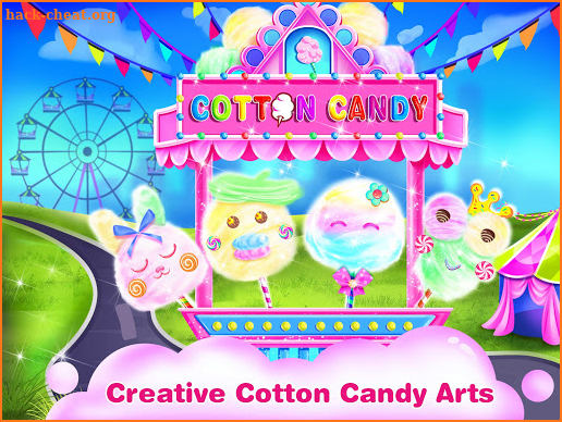 Colorful Cotton Candy Maker - Rainbow Sweety Games screenshot