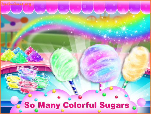 Colorful Cotton Candy Maker - Rainbow Sweety Games screenshot
