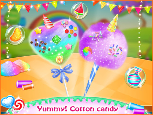 Colorful Cotton Candy Making Sweet Kitchen screenshot