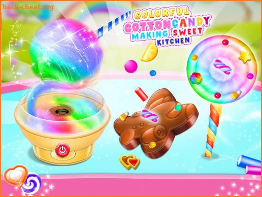 Colorful Cotton Candy Making Sweet Kitchen screenshot