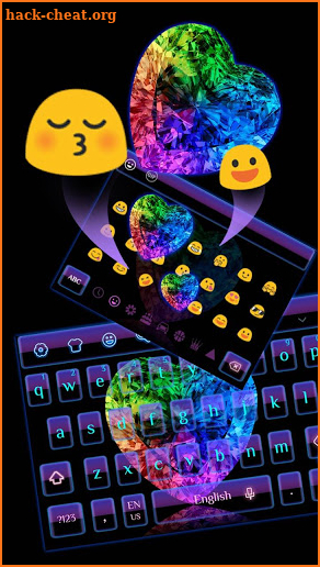 Colorful Diamond Keyboard screenshot