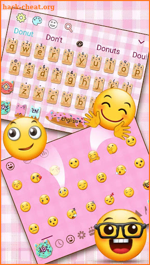 Colorful Donut Keyboard screenshot