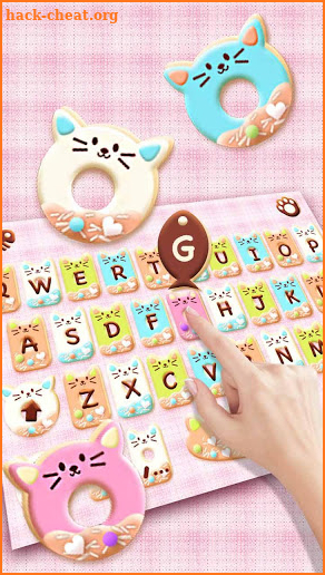 Colorful Donuts Button Keyboard Theme screenshot