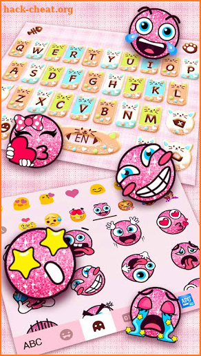Colorful Donuts Button Keyboard Theme screenshot