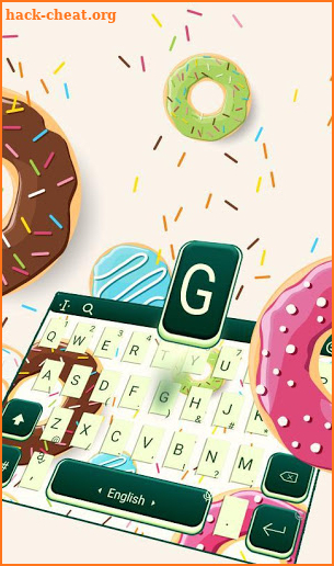Colorful Doughnut Keyboard Theme screenshot