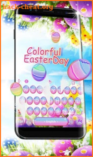 Colorful Easter Day Keyboard Theme screenshot
