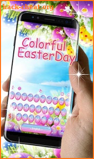 Colorful Easter Day Keyboard Theme screenshot