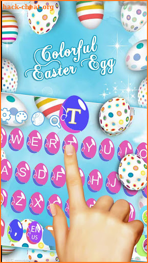 Colorful Easter egg Keyboard Theme screenshot