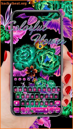 Colorful Flower Keyboard screenshot