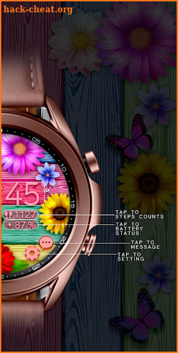 Colorful Flower_Watchface screenshot